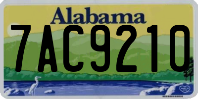 AL license plate 7AC9210