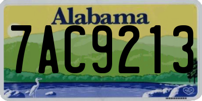 AL license plate 7AC9213