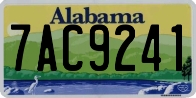 AL license plate 7AC9241