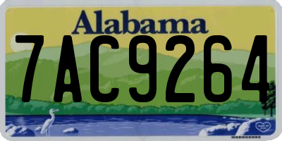 AL license plate 7AC9264