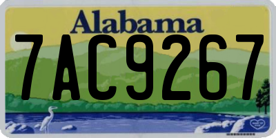 AL license plate 7AC9267