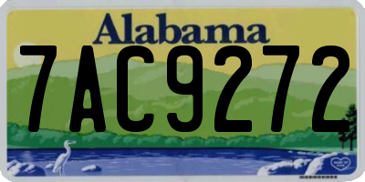 AL license plate 7AC9272