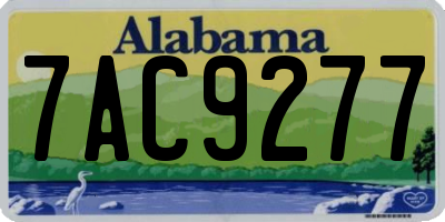 AL license plate 7AC9277