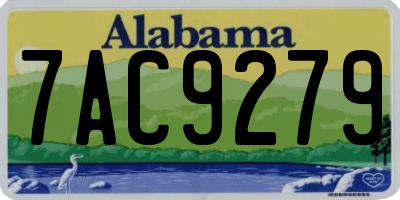 AL license plate 7AC9279
