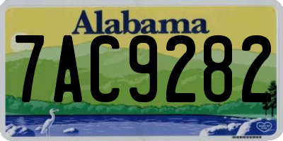 AL license plate 7AC9282