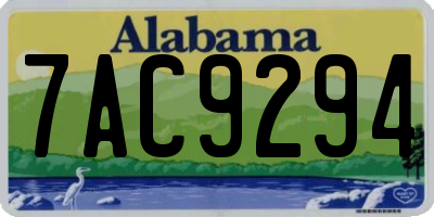 AL license plate 7AC9294