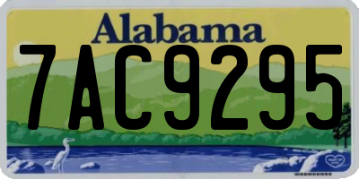 AL license plate 7AC9295