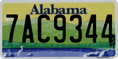 AL license plate 7AC9344