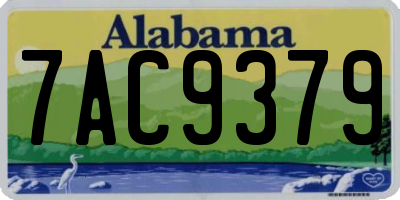 AL license plate 7AC9379