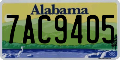 AL license plate 7AC9405