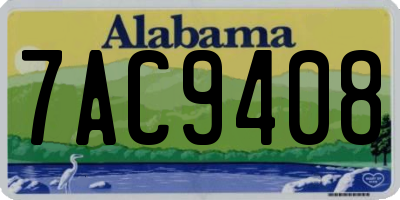 AL license plate 7AC9408