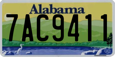 AL license plate 7AC9411