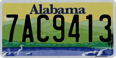 AL license plate 7AC9413