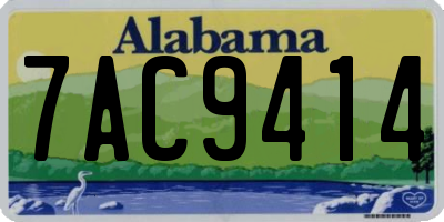 AL license plate 7AC9414