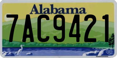 AL license plate 7AC9421