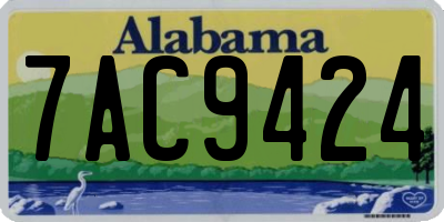 AL license plate 7AC9424