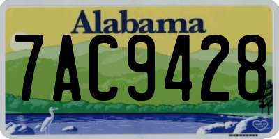 AL license plate 7AC9428