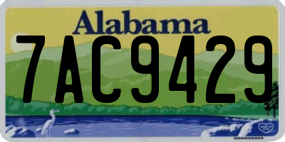 AL license plate 7AC9429