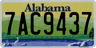 AL license plate 7AC9437