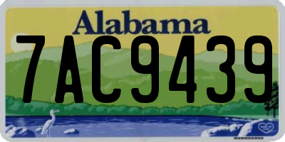 AL license plate 7AC9439