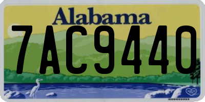AL license plate 7AC9440