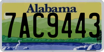AL license plate 7AC9443
