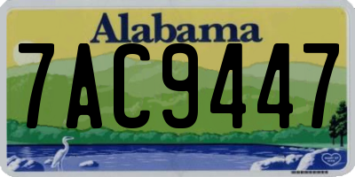 AL license plate 7AC9447