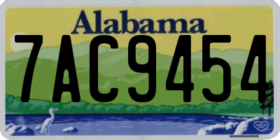 AL license plate 7AC9454
