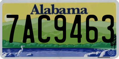 AL license plate 7AC9463