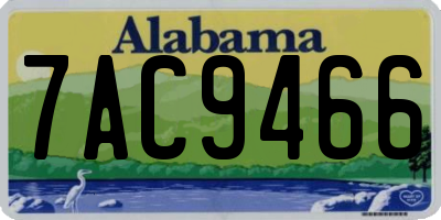 AL license plate 7AC9466