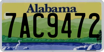 AL license plate 7AC9472