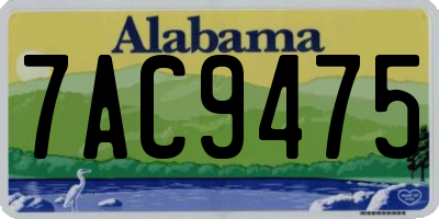 AL license plate 7AC9475