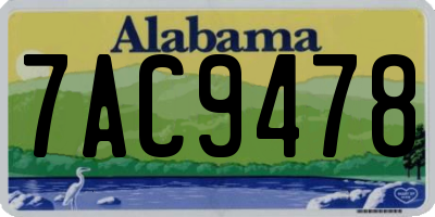 AL license plate 7AC9478