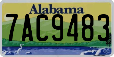 AL license plate 7AC9483