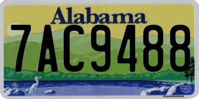 AL license plate 7AC9488