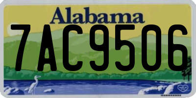 AL license plate 7AC9506
