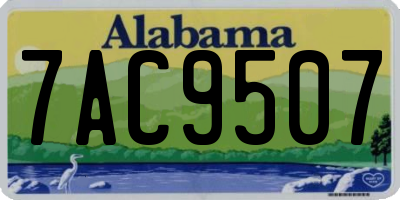 AL license plate 7AC9507