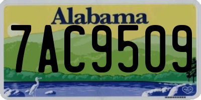 AL license plate 7AC9509