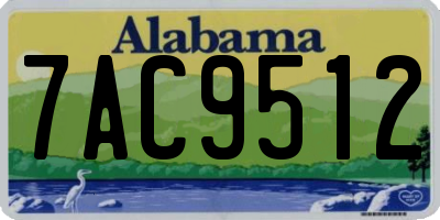 AL license plate 7AC9512