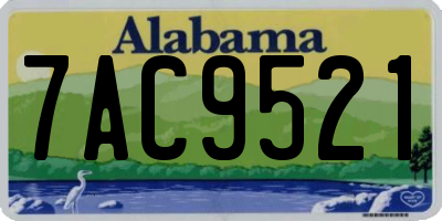 AL license plate 7AC9521
