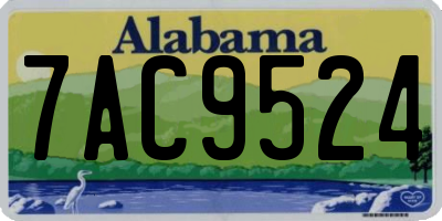 AL license plate 7AC9524