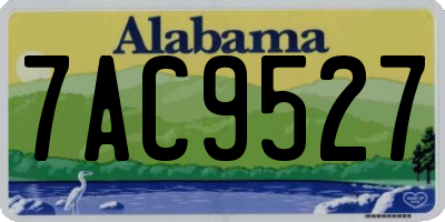AL license plate 7AC9527