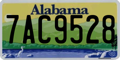 AL license plate 7AC9528