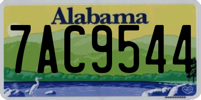 AL license plate 7AC9544
