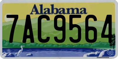 AL license plate 7AC9564