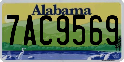AL license plate 7AC9569