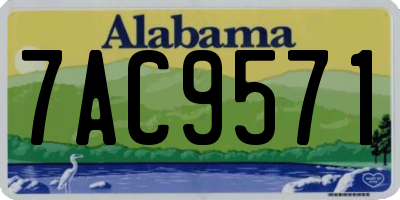 AL license plate 7AC9571