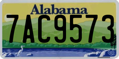 AL license plate 7AC9573