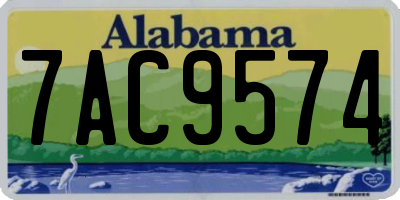 AL license plate 7AC9574