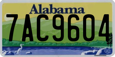 AL license plate 7AC9604